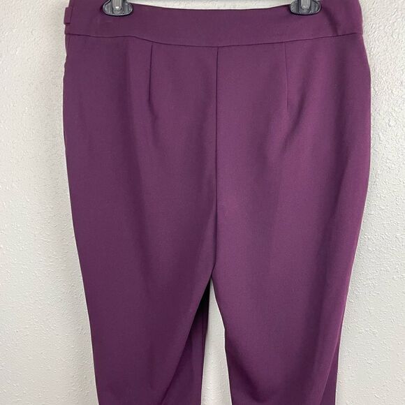 Calvin Klein Purple Stretch Fit Pants Size 10 EUC - Picture 5 of 7